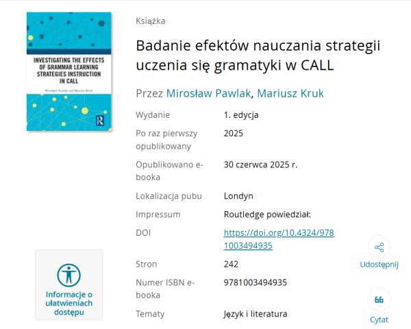 Investigating the Effects of Grammar Learning Strategies Instruction in CALL