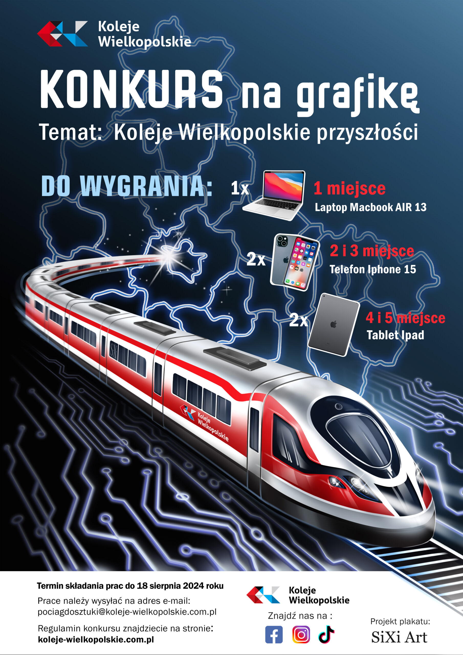 Plakat Koleje Wielkopolskie przyszłości