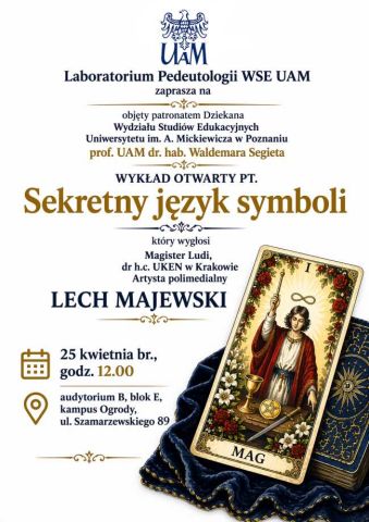 Lech Majewski wykład - plakat
