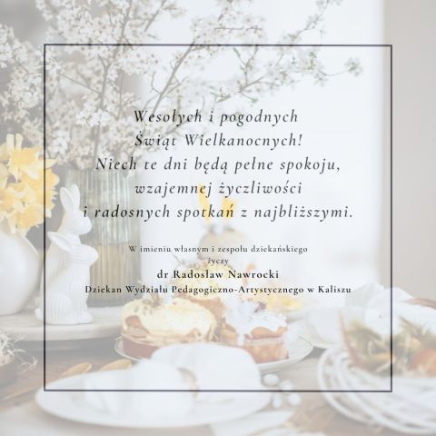 Życzenia wielkanocne 2026