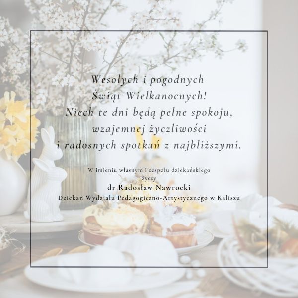Życzenia wielkanocne 2026