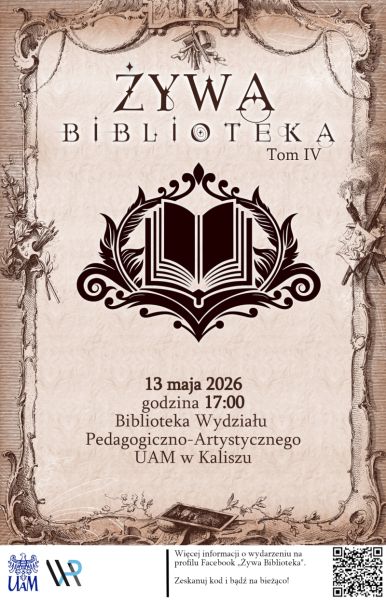 Żywa_biblioteka_ plakat z kodem
